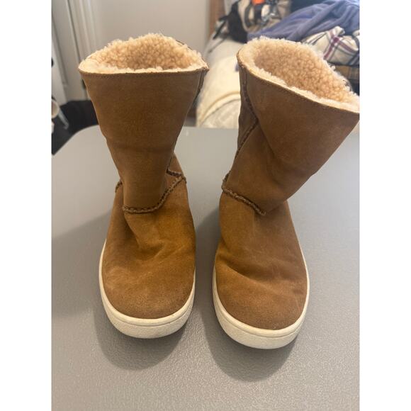 UGG Women's Lynus Sneaker Boot Warm Chestnut-Size 8 - Picture 3 of 7